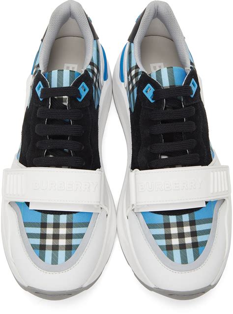 burberry ramsey check sneakers|Burberry ramsey sneaker blue.